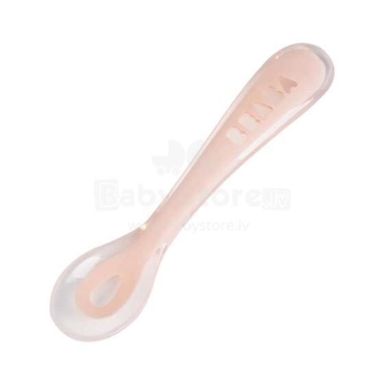 Beaba Spoon Art.913425 Силиконовая эргономическая ложечка  от 4мес,1 шт