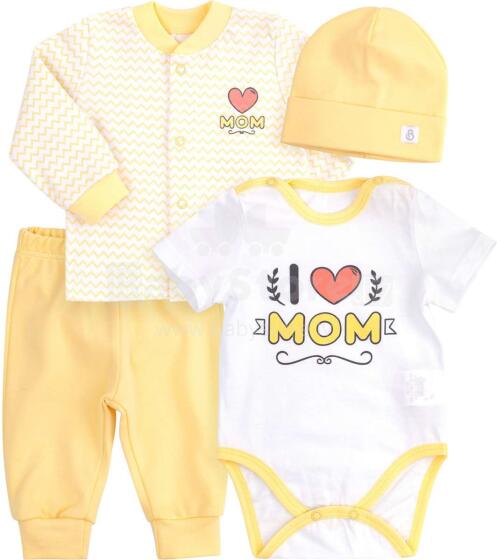 Bembi Mom Art.KP220-511 Yellow Детский комплектик из 4 частей 100% хлопок