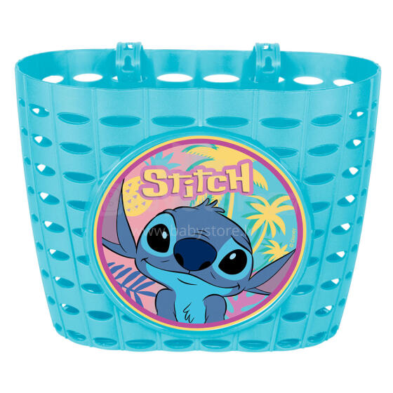 Disney Stitch Art.59298 Bērnu groziņš velosipēdam ar piestiprinājumiem