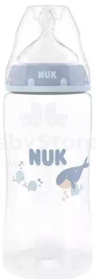 Nuk First Choice Art.SK111 Бутылочка  с силиконовой соской,300 мл (0-6 месяцев) размера M (для смеси)