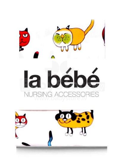 La Bebe™ Cotton 60x120 Art.106679 Cats Хлопковая простынка с резинкой 120x60 cm