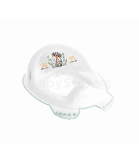Tega Baby WC uzliknis WW Little Fox white/green DZ-002FOX  Poda vāka mazinātājs