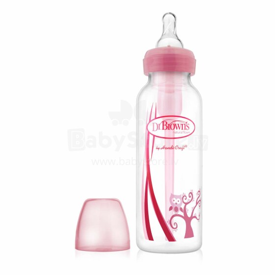 Dr.Browns Wide Neck Options Art.SB8101-ES Pink  Антиколиковая бутылочка для кормления, 250мл