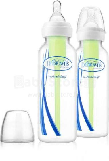 Dr.Browns Wide Neck Options Art.SB82006-P2  Антиколиковая бутылочка для кормления, 2x250мл