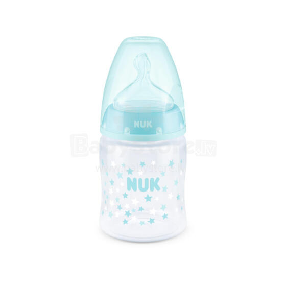 Nuk First Choice Art.SK53 Бутылочка с контролем температуры, с силиконовой соской,150 мл (0-6 месяцев) размера M (для смеси)