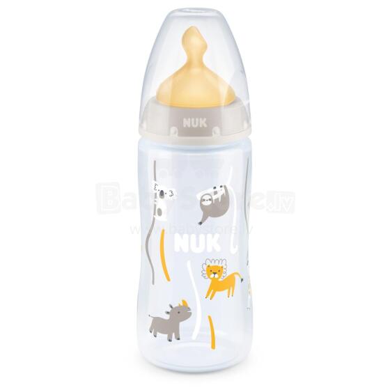 Nuk First Choice Art.SK55  Бутылочка с контролем температуры, с латексной соской,300 мл (0-6 месяцев) размера M (для смеси)