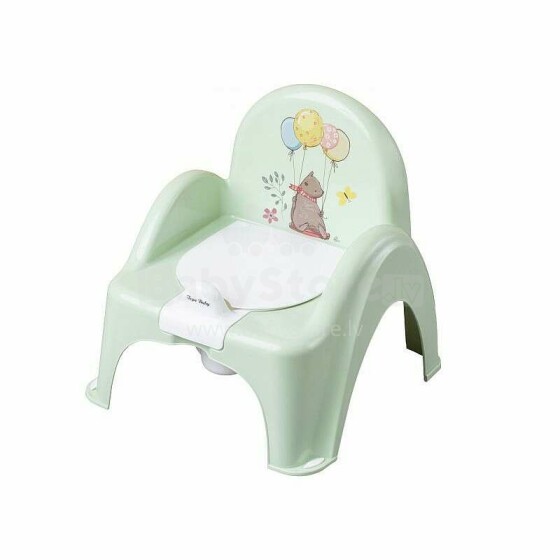 Tega Baby Art. PO-073 Forest Fairytale Light Green Детский горшок-стульчик с крышкой и с музыкой