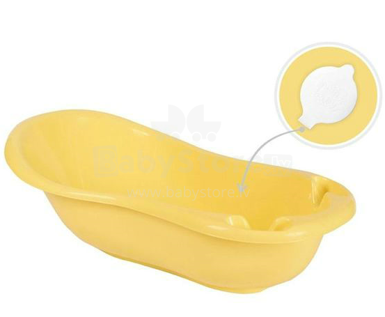 Maltex Classic Art.107183 Yellow Bērnu vanniņa ar korķi 84 cm