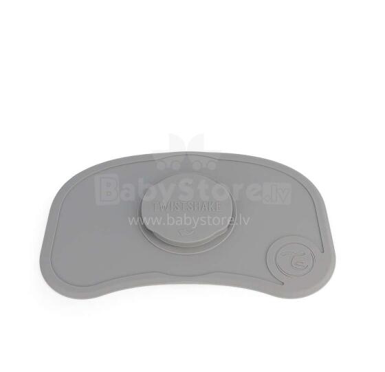 Twistshake Click Mat Mini Art.78338 Pastel Grey neslīdošais paklājiņš bērna barošanai