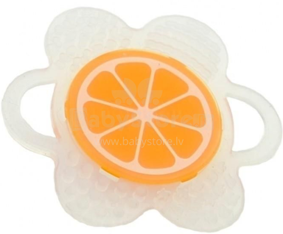 Mombella Flower Fruit Orange Art.P8062  Силиконовый прорезыватель для зубов
