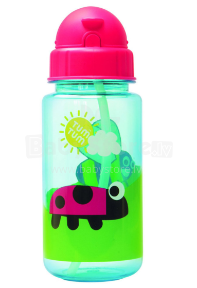 Tum Tum Watter Bottle Art.TT3011 Sporta krūzīte ar salmiņu 400 ml.