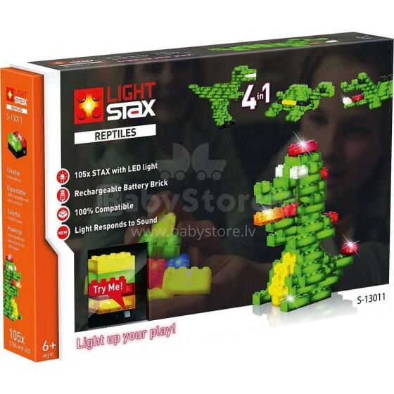 Stax Light  Reptiles  V2 Art.LS-S13011 Konstruktors ar LED apgaismojumu,105gab