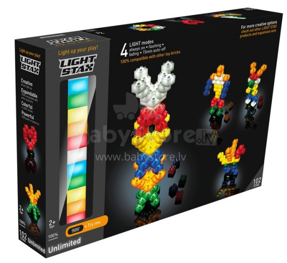 Stax Light  Art.LS-M05002 Konstruktors ar LED apgaismojumu,102gab