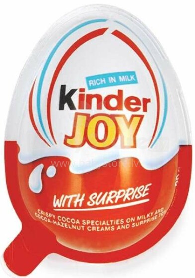 „Kinder Joy“ 100273 šokoladinis kiaušinis 20g