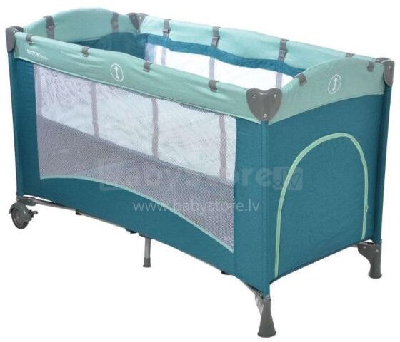 Britton Siesta  Art.B2468 Ocean Green  Кроватка для путешествий (2 яруса)