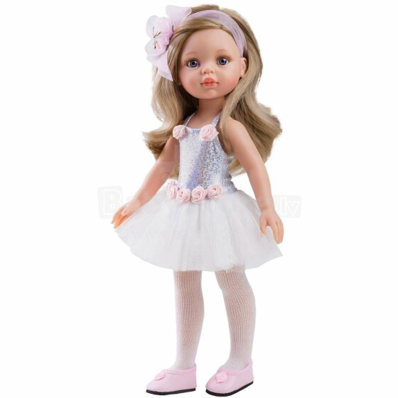 Paola Reina Carla Art.04447  Модная виниловая кукла с шёлковыми волосами и ванильным ароматом, ручная работа