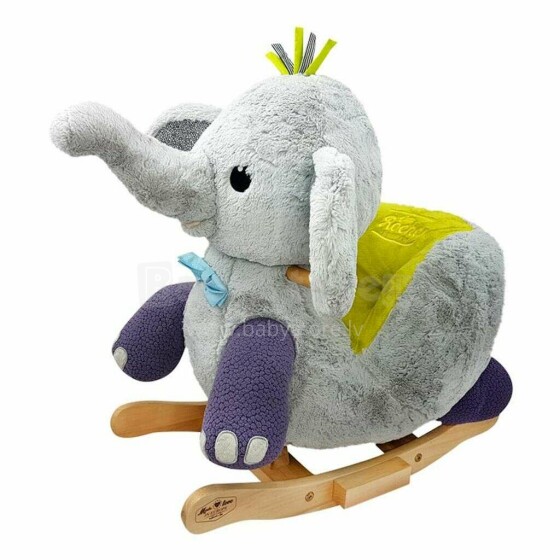 Little Rocker Elephant Art.GT67037 Mīksts šūpuļzirdziņš ar muguriņas atbalstu (Šupuļzirgs)