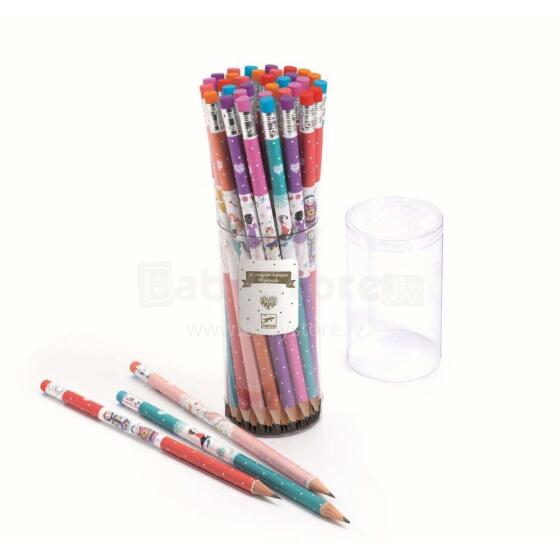Djeco Pencil Art.DD03750 parastais zīmulis (trīsstūrains, koka)1 gab.