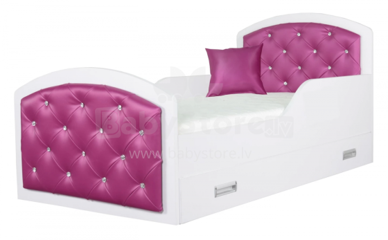 AMI Queen Verona 2558 Art.108442  Стильная молодёжная кровать с матрасом 200x90 см