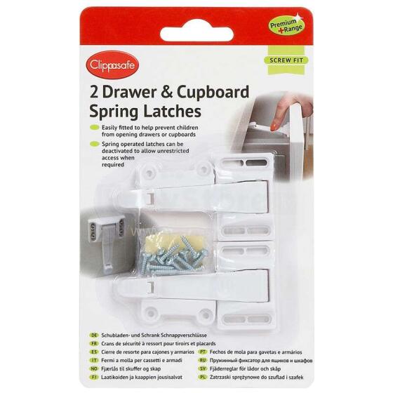 Clippasafe Art.CL71/3 Self Adhesive Locks Блокировка выдвижных ящиков 2pcs.