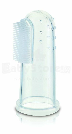 EcoViking Toothbrush Art.EV0045 Silikona pirksta uzgalis - zobu birste zobu kopšanai un smaganu masāžai