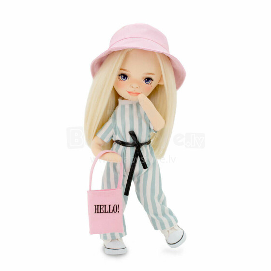 Orange Toys Sweet Sisters Mia in a Striped Jumpsuit Art.SS01-19 Plush toy (32cm)
