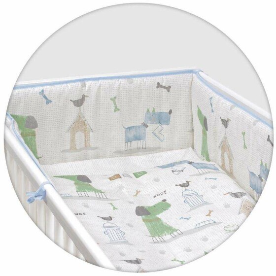 Ceba Baby Art.W-800-073-003  Kokvilnas gultas veļas komplekts no 3 daļām