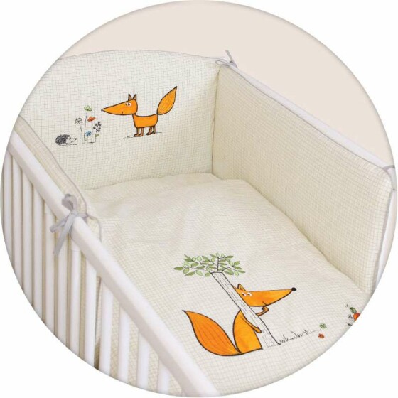 Ceba Baby Art.W-801-059-170 Kokvilnas gultas veļas komplekts no 3 daļām