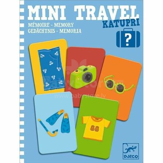 „Djeco Mini Travel Art“. DJ05370 mini žaidimų atminties žaidimas - „Katupri“