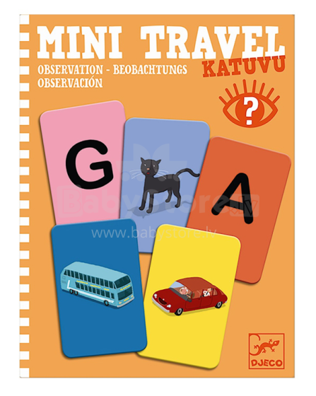 Djeco Mini Travel  Art.DJ05371  Mini spēle Izpētes  spēle  -Katuvu