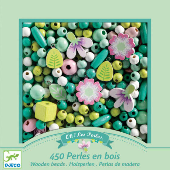 Djeco Beads Sets Art.DJ09808 Набор деревянного бисера