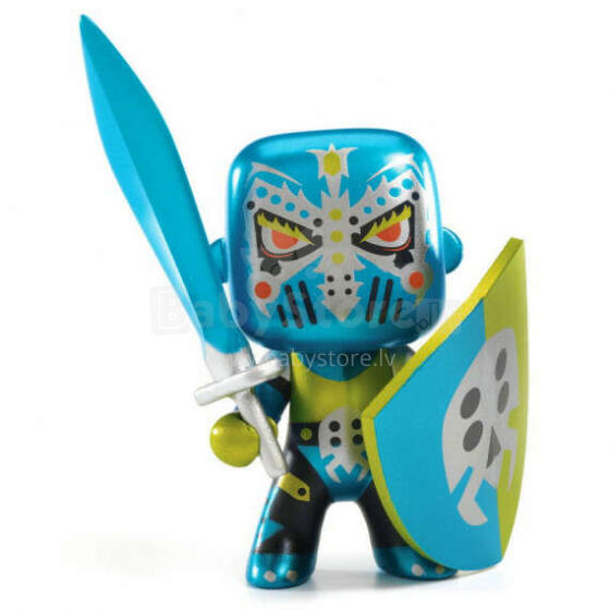 Djeco Arty Toys  Art.DJ06726-21 Koka figūra Metāliskais bruņinieks