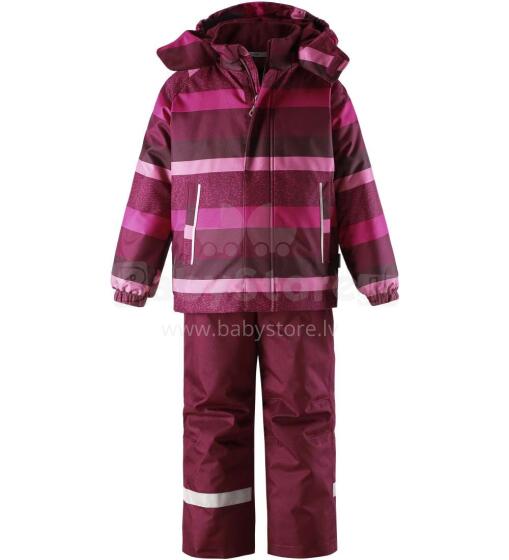 Lassie'19 Lassietec® Red Plum Art.723732-3991 Silts mazuļu ziemas kostīms: jaka un bikses