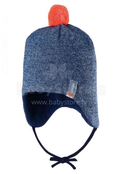 Lassie'19 Dark Blue Art. 718748- 695A Детская шерстяная шапка