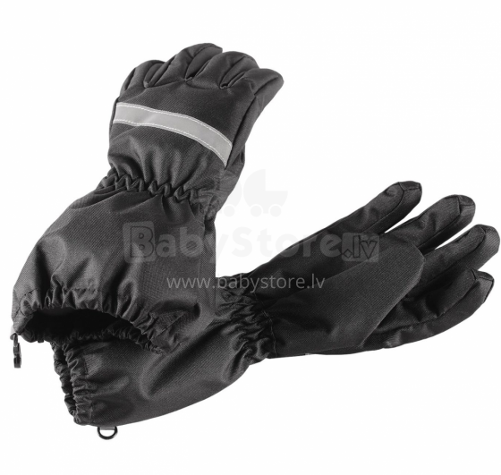 Lassie '21  Lassietec® Black Art.727718-9990 Bērnu ūdensnecaurlaidīgie termo сimdi  (1-5)