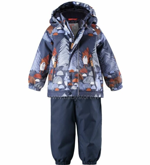 Reima'19 ReimaTec® Ruis Art.513117-6981  Утепленный комплект термо куртка + штаны [раздельный комбинезон] для малышей