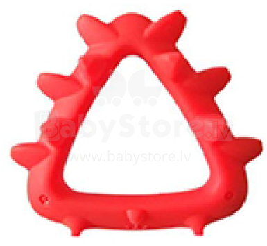 Mombella Geometry Teether Toy  Art.109021 Red  Silikona kožamā rotaļlieta