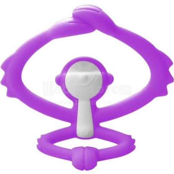 Mombella Monkey Teether Toy  Art.P8085 Purple Silikona kožamā rotaļlieta Mērkaķis