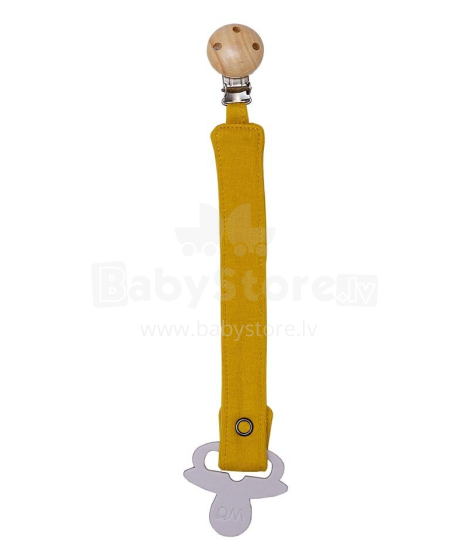 Wooly Organic Pacifier Clip Art.T-85-0-08 Yellow