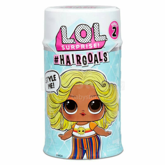 LOL Surprise Hairgoals Art.572664 Pārsteiguma lellīte ar īstiem matiem