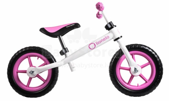 Lionelo Fin Plus  Art.109377 Pink  Детский велосипед - бегунок с металлической рамой