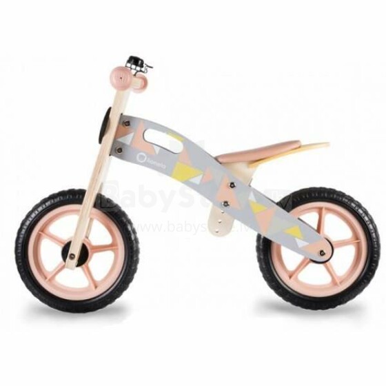 Lionelo Casper  Art.109379 Pink   Детский велосипед/бегунок с деревянной рамой