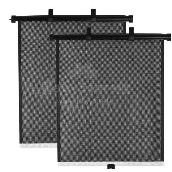 Fillikid Car Sunshade Roller black Art.CS003 Солнцезащитные шторки на роликах,2шт. 40 x 45cm