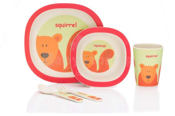 Fillikid Bamboo Crockery Set  Art.B110-02 Bambusa trauku komplekts