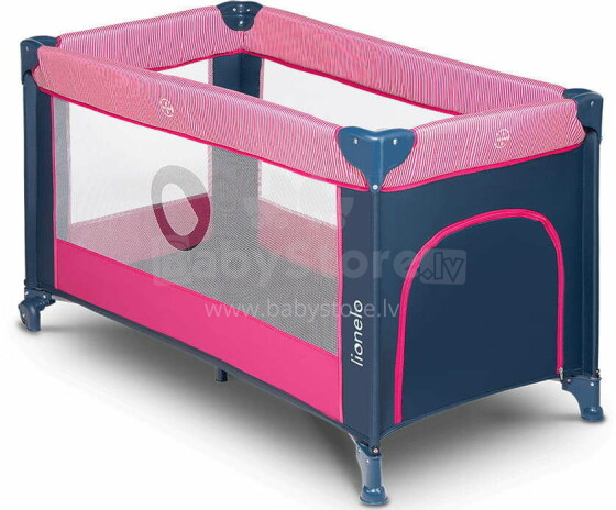 Lionelo Stefi Art.109447 Pink Rose Манеж-кровать для путешествий