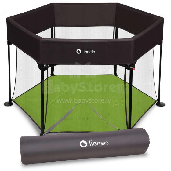 Lionelo Playpen Roel Art.109458 Green Limon Детский манеж c матрасом из  6 частей