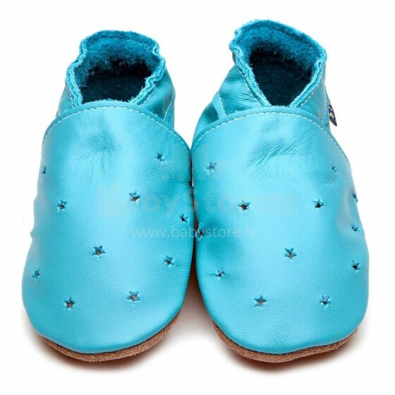 Inch Bllue Leather Slippers Art.109588