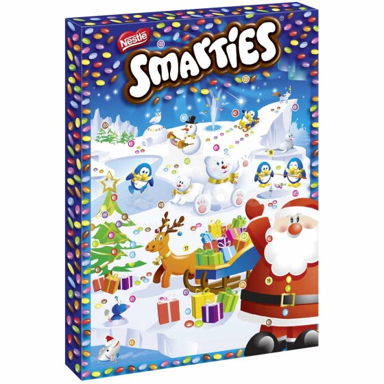 Nestle Smarties Art.151901  Шоколадный адвент-календарь,373гр