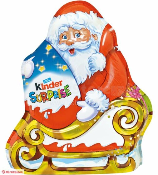 Kinder Figure Surprise Art. 100220 pieniškas šokoladas vaikams Kalėdų senelis, 75 g
