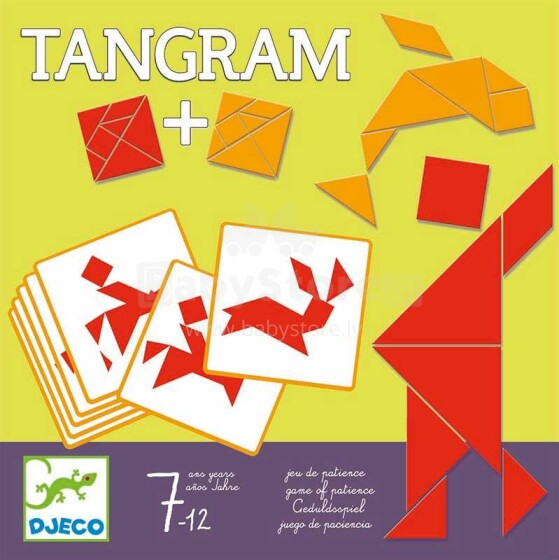 Djeco Tangram Art.DJ08470 Attistošā spēle Tangram ar magnētiem